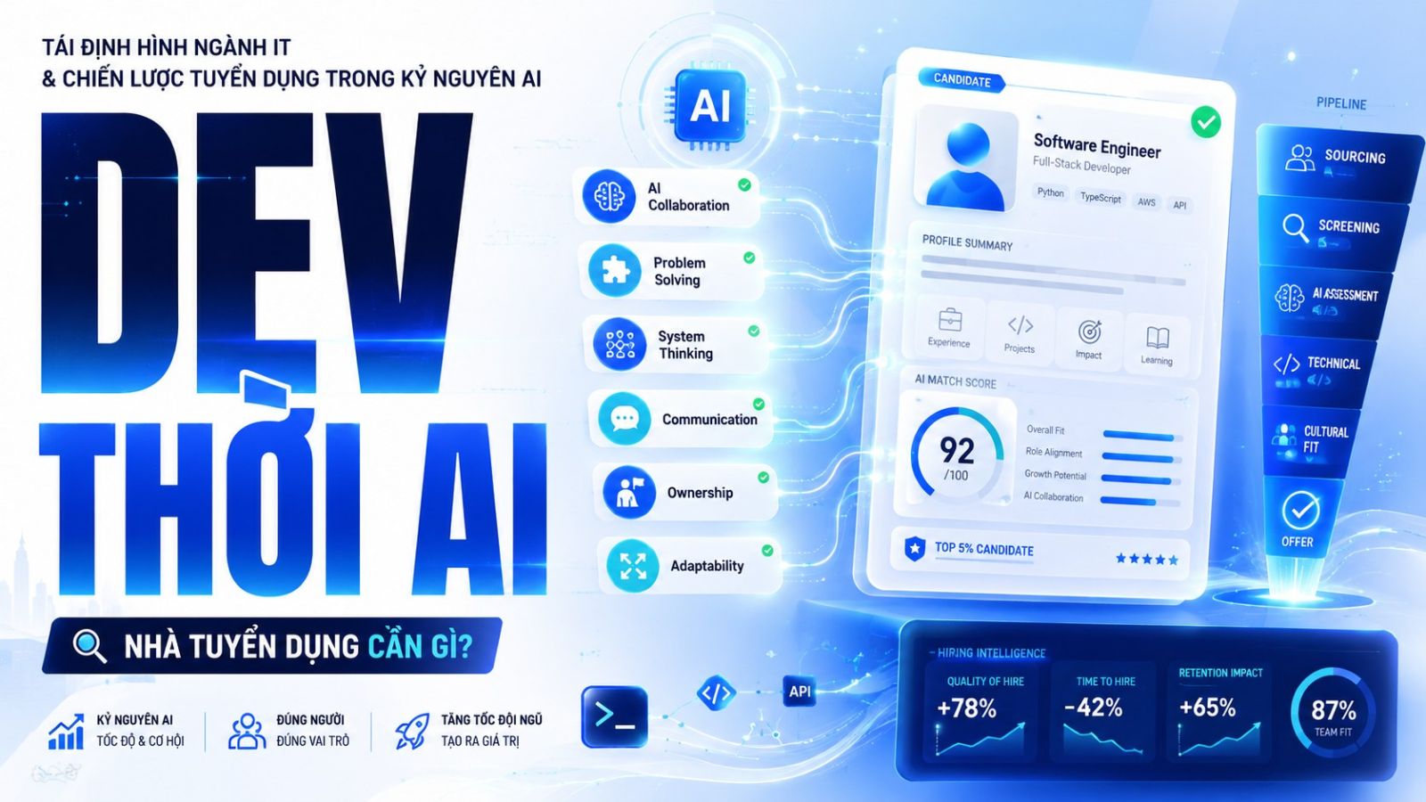 Tái định hình ngành IT và chiến lược tuyển dụng trong kỷ nguyên AI