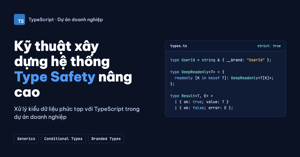 Kỹ thuật Xây dựng Hệ thống Type Safety Nâng cao và Xử lý Kiểu Dữ liệu Phức tạp với TypeScript trong Dự án Doanh nghiệp