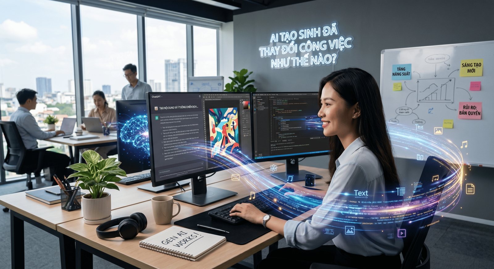 AI Tạo Sinh Đã Thay Đổi Cách Chúng Ta Làm Việc Như Thế Nào?