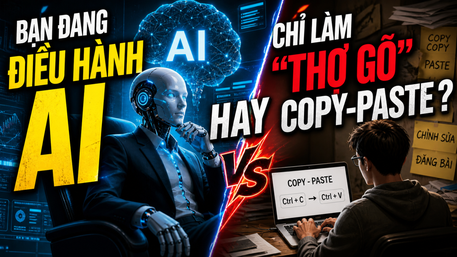 Bạn Đang Điều Hành AI Hay Chỉ Làm "Thợ Gõ" Copy-Paste?