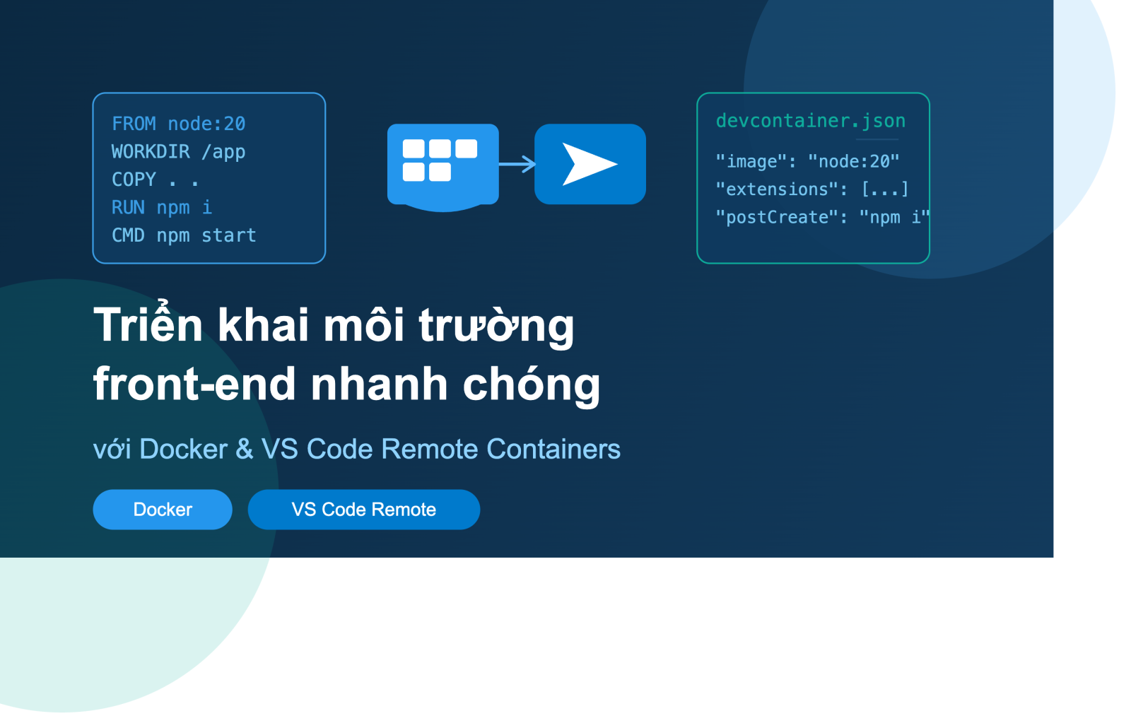 Triển khai môi trường Front-End nhanh chóng với Docker và VS Code Remote Containers