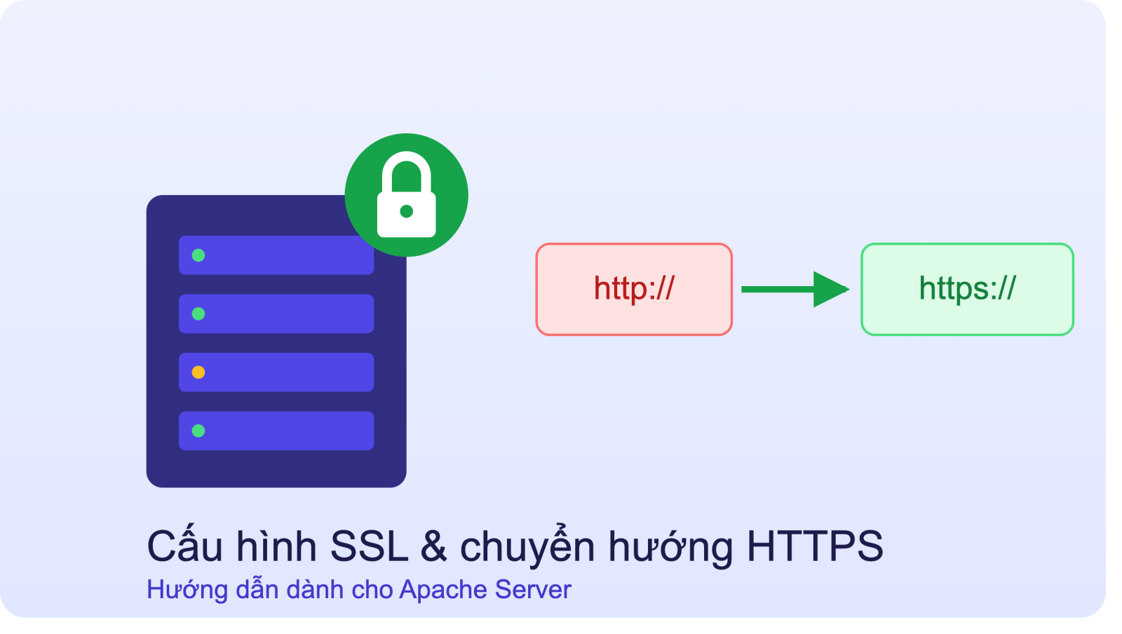 Cách cấu hình SSL và chuyển hướng HTTPS trên server Apache