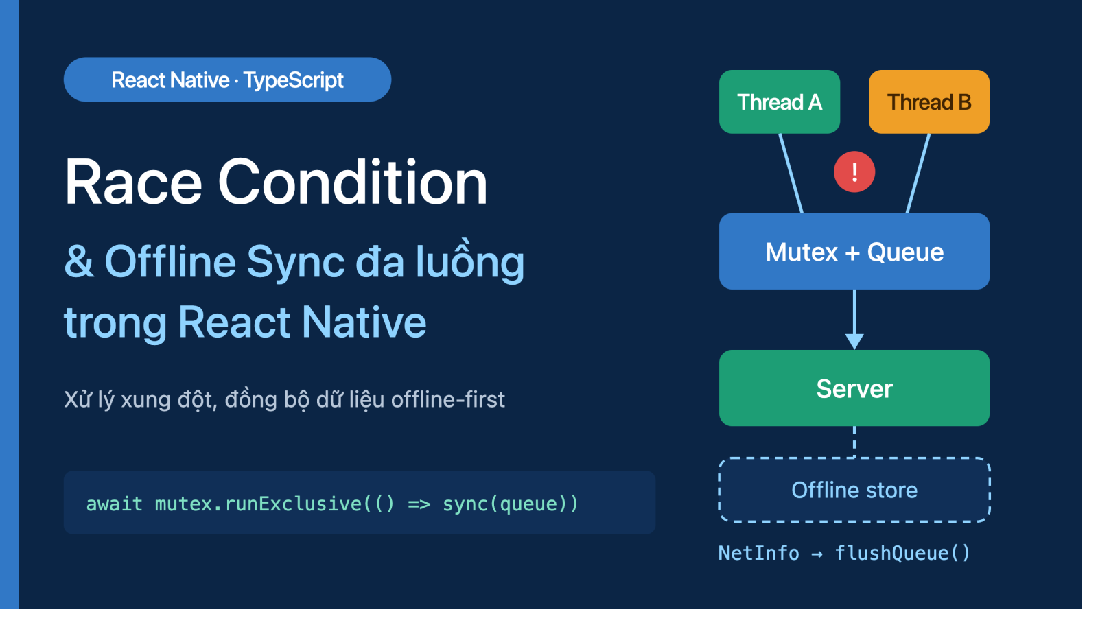Kỹ thuật Xử lý Race Condition và Xây dựng Cơ chế Offline Sync Đa luồng trong React Native với TypeScript